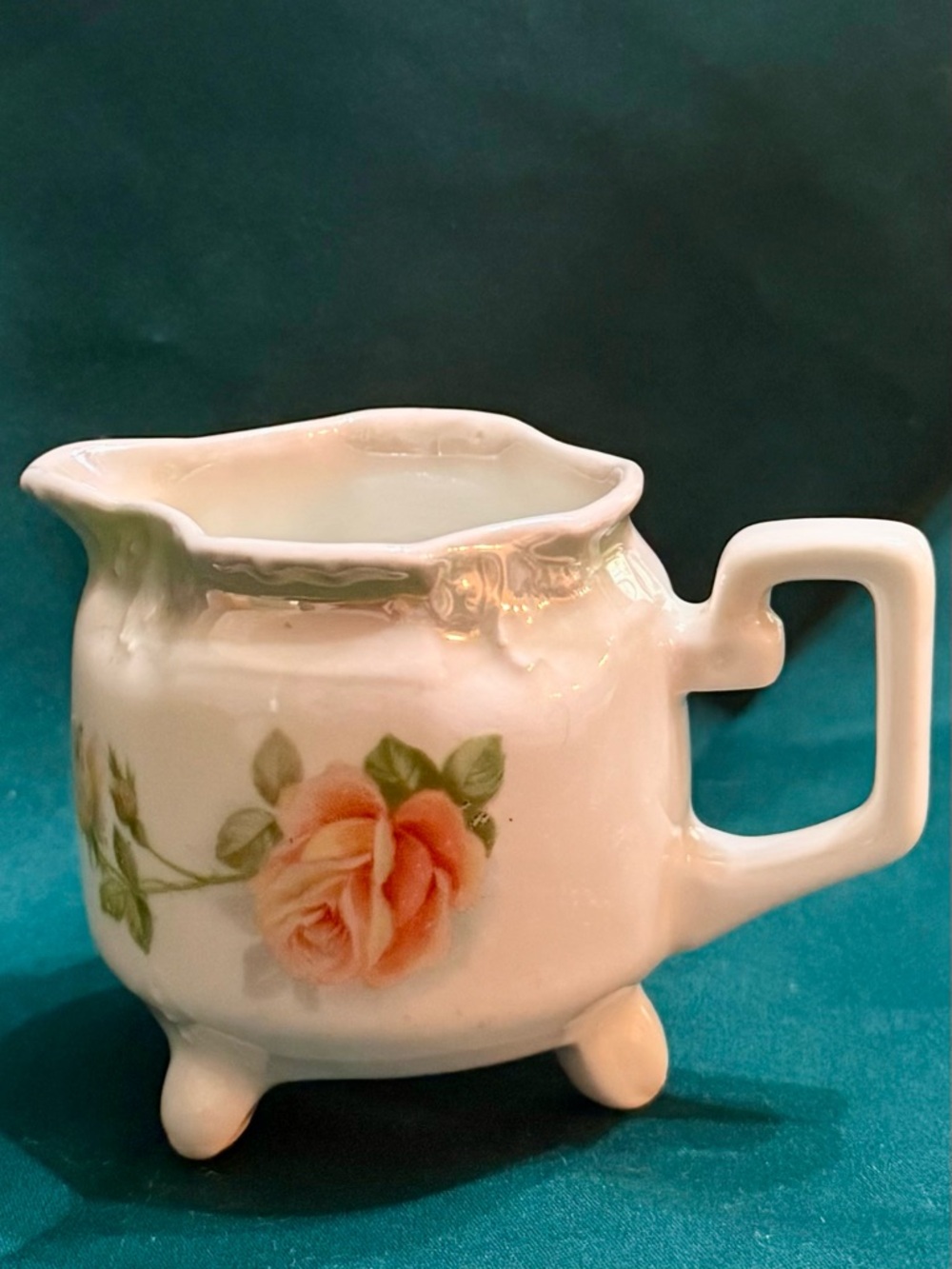 Vintage Art Deco-style German Lusterware Creamer. Likely 1910-1930